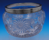 Faneuil by Tiffany and Co Sterling Silver Cut Crystal Tobacco Jar 11.7ozt. #8938