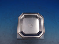 Gazzido Sterling Silver Ash Tray 4.22 OZT 4 3/4" x 1/2" Monogrammed (#6674)