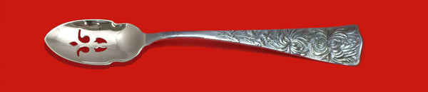 Chrysanthemum by Shiebler Sterling Silver Olive Spoon Pierced Custom Made 5 3/4"