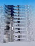 Waterford Crystal Handle Flatware Set Service Lot 20 pcs Dinner Forks & Knives