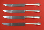 Modern Victorian by Lunt Sterling Silver Steak Knife Set Texas Sized Custom