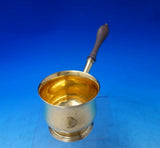 English Sterling Silver Pipkin Vermeil with Wood Handle 3" x 8" (#6300)