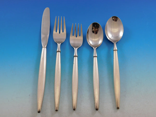 Contempra House Sterling Silver Flatware Set Service 43 pcs Mid-Century Modern
