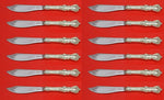 Marlborough by Reed and Barton Sterling Silver Fish Knife Custom Set 12pc 8 1/4"