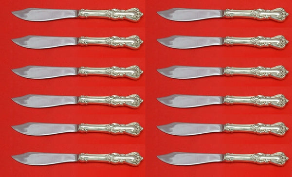 Marlborough by Reed and Barton Sterling Silver Fish Knife Custom Set 12pc 8 1/4"
