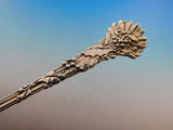 Holly by Tiffany Sterling Silver Hors D'Oeuvre Fork Pierced heart leaves 5 1/4"