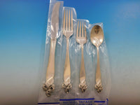 Orchid Elegance by Wallace Sterling Silver Flatware Set Service 46 pieces New