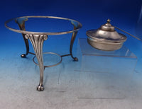 ACN Mexican Sterling Silver Chafing Dish with Bowl Burner and Wood (#7178)