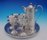Tapestry by Weidlich Brothers Silverplate Martini Set 8pc Floral (#3374)