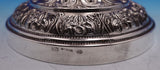 European .925 Sterling Silver Candelabra Pair 3-Light Repoussed w/Dolphins #9289