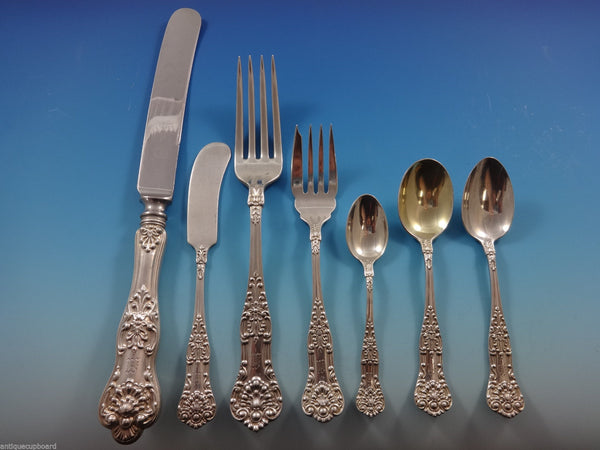 Queens by Birks Sterling Silver Flatware Set Dinner Service 63 Pieces Canada