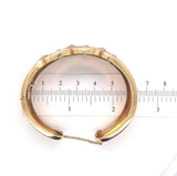 14k Gold and Genuine Natural Diamond Hinged Italian Cuff Bracelet (#J5734)