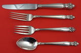 Silver Poppy by Lunt Sterling Silver Regular Size Place Setting(s) 4-Piece