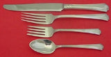 Georgian Colonial By Wallace Sterling Silver Dinner Size Place Setting(s) 4pc