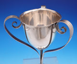 Towle Sterling Silver Goblet / Loving Cup Applied Leaf Handles #7174 8" (#9041)