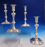 Trifid by James Robinson Sterling Silver Candlestick Group of 4 92.8 ozt (#8694)