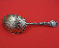 Versailles by Gorham Sterling Silver Macaroni Server Gold Washed Shell Bowl 9"
