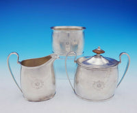 Pointed End by Arthur Stone Sterling Silver Tea Set 6pc Arts and Crafts (#3527)