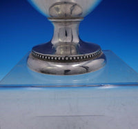 Bailey and Co Coin Silver Pedestal Waste Bowl Greek Key Border 6" Tall (#3812)