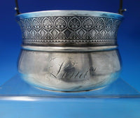 Grecian by Wood and Hughes Sterling Silver Basket w/ Handle #85 c.1869 (#5877)