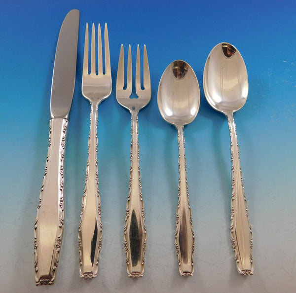 Rapallo by Lunt Sterling Silver Flatware Service for 12 Set 64 pieces Vintage