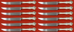 Debussy by Towle Sterling Silver Steak Knife Custom Set 12 pcs 8 1/4"