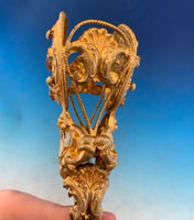 Large Tussie Mussie Posey Posy Holder with Enamel and Paste Stones (#J1304)