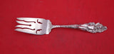 Love Disarmed by Reed & Barton Sterling Silver Cold Meat Fork old 8"