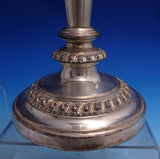 English Sheffield Silver on Copper Candlestick Pair 10 1/2" x 4 5/8" (#8554)