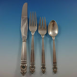 Royal Danish by International Sterling Silver Flatware Set 8 Plus Servers 64 pcs