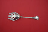 Chantilly by Gorham Sterling Salad Serving Fork pierced w/ applied lacing 8 3/4"