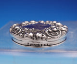 La Pierre Sterling Silver and Ribbed Glass Dresser Jar GW Interior #464 (#9161)