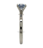 Platinum 1.03 Carat Ceylon Blue Genuine Natural Sapphire Solitaire Ring (#J7319)