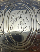 Saint Dunstan Chased by Gorham Sterling Silver Cake Plate 10 1/2" Diameter #0616