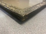 Silverplate Tabletop Picture Frame with Grapes Vintage 11 1/2" x 9 1/2" (#7094)