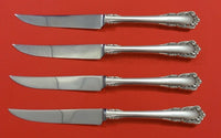Carillon by Lunt Sterling Silver Steak Knife Set 4pc HHWS  Custom Made 8 1/2"
