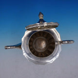 Austrian Silver 8" x 11" Tea Pot with Fluted Body made in Pest Vintage (#4254)