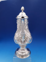 Irish Dublin 1775 Sterling Silver Coffee Pot Swans Birds Swags (#8390)