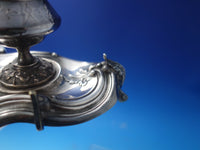 Coin Silver Double Inkwell with Bust of Women & Acanthus Leaves c. 1840 (#6177)