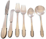 Beaded by Georg Jensen Sterling Silver Flatware Set for 12 Service 72 pcs Dinner