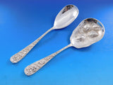 Rose by Stieff Sterling Silver Flatware Set for 12 Service 82 pc Repousse Dinner