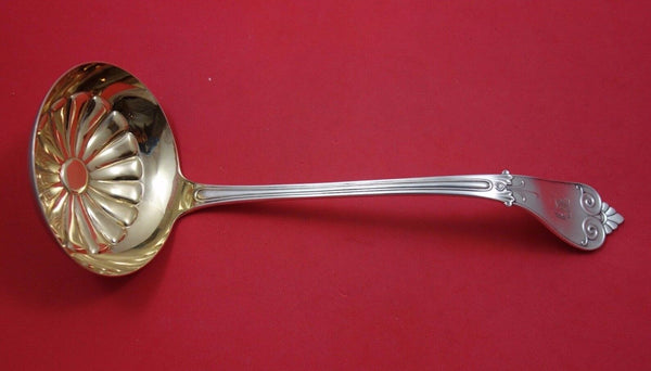 Beekman by Tiffany and Co Sterling Silver Soup Ladle with Design Frosted 13"