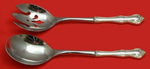 Debussy by Towle Sterling Silver Salad Serving Set Pierced 10 1/2" Custom Made