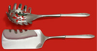 SPRING SERENADE BY LUNT STERLING SILVER ITALIAN PASTA SERVER SET 2PC HHWS CUSTOM