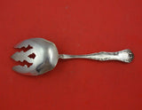Yetive by Mount Vernon Sterling Silver Salad Serving Fork 3-Tine Pierced 9"