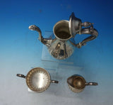 Tuttle Sterling Silver Tea Set 3pc Wellington Reproduction c.1940 #212 (#5695)