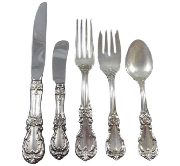 Burgundy by Reed & Barton Sterling Silver Flatware Set 12 Service 60 Pieces