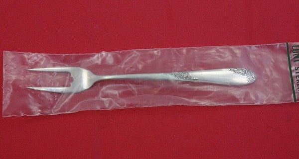 Sweetheart Rose by Lunt Sterling Silver Pickle Fork 2-tine New Unused FS 5 1/2"