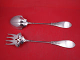 Arabesque by Whiting Sterling Silver Salad Serving Set brite-cut  12 1/2"