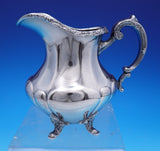 Georgian Rose by Reed and Barton Sterling Silver Tea Set 4pc w/ SP Tray (#9012)